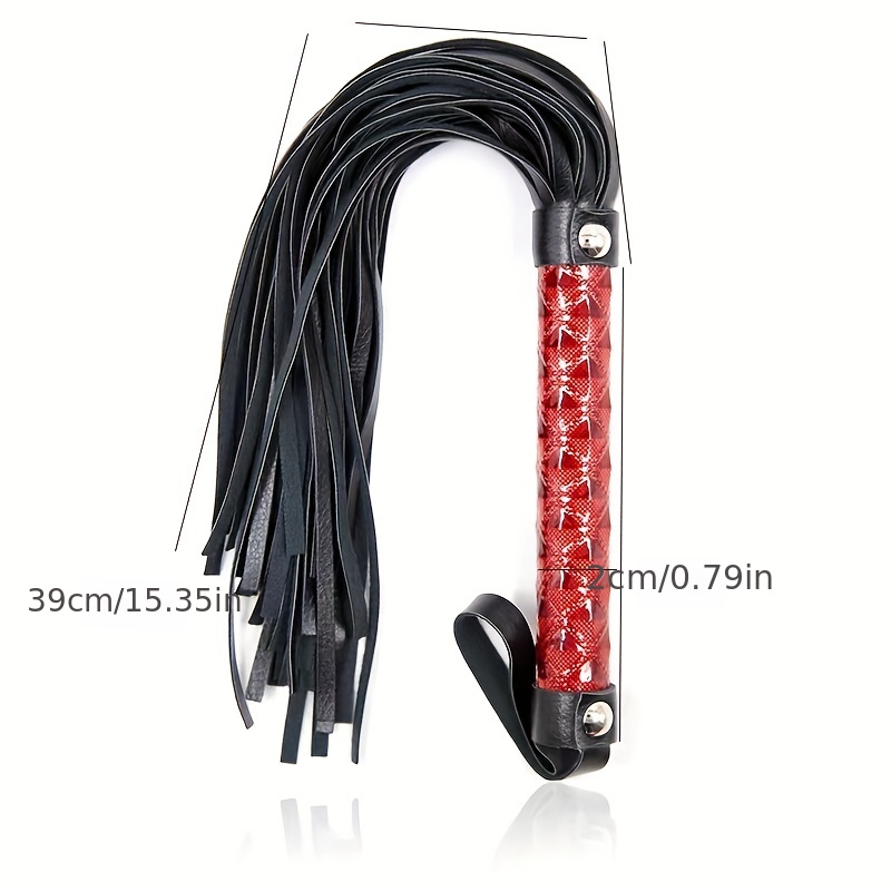 PU Leather Flogger Whip for Bondage Play